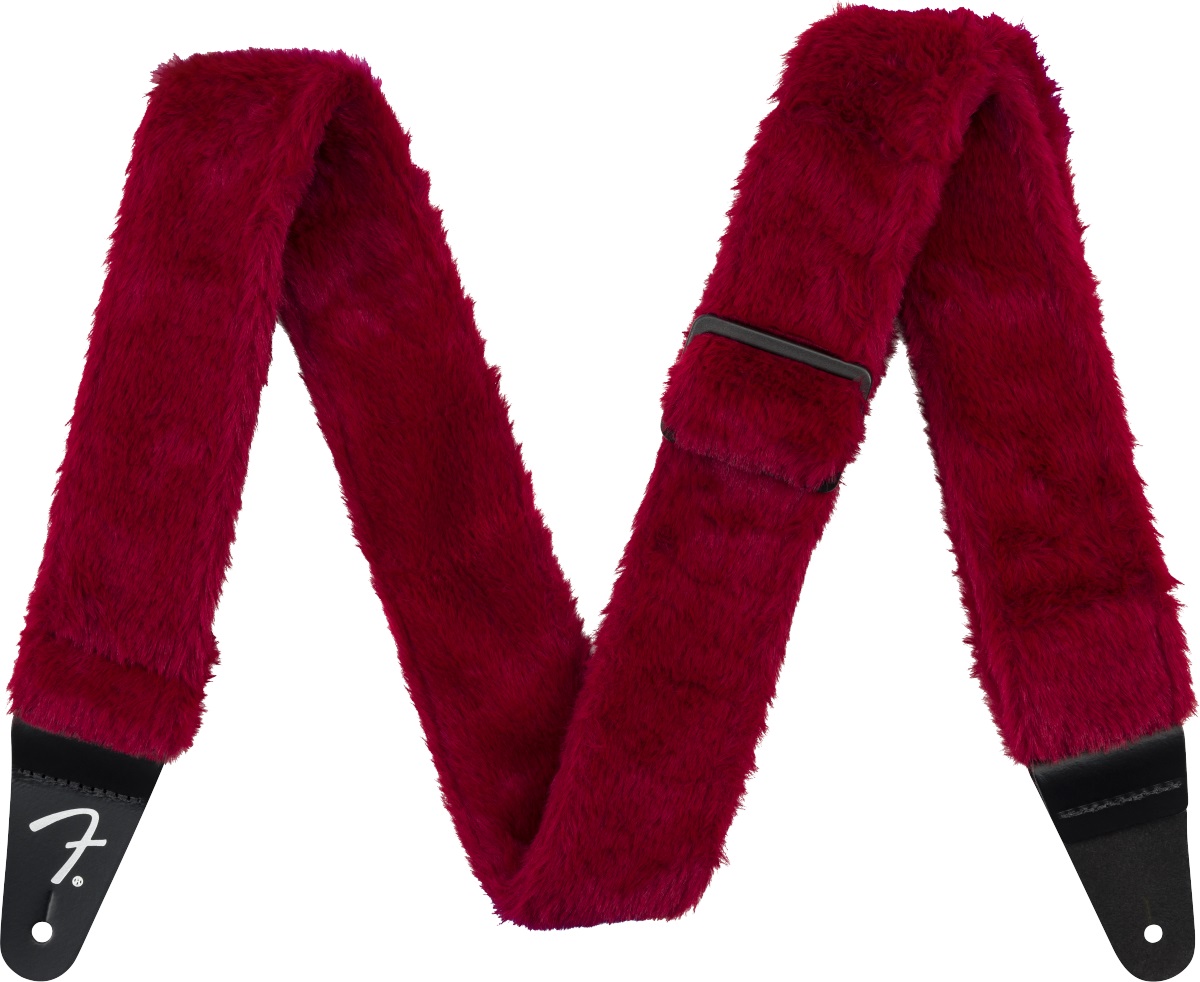 Levně Fender Poodle Plush Strap Red
