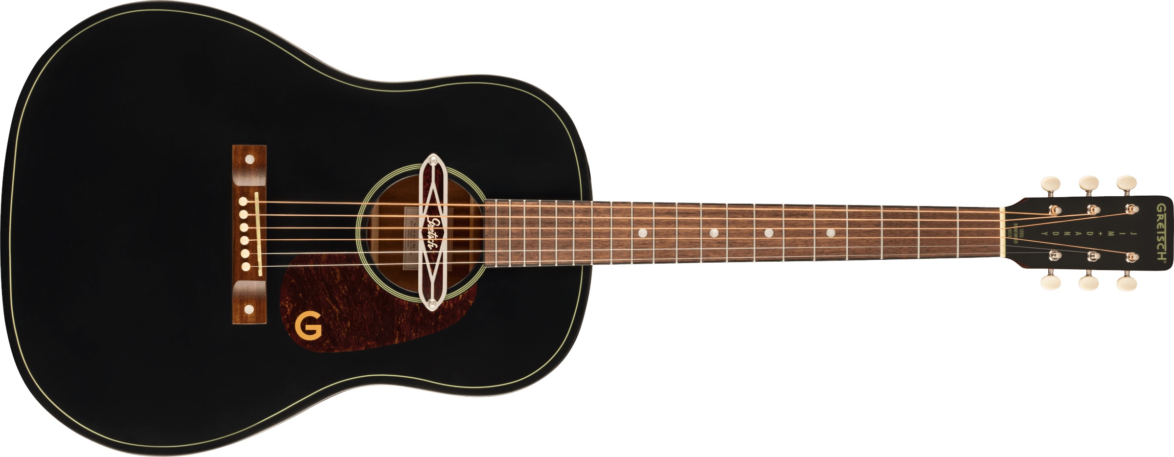 Levně Gretsch Deltoluxe Dreadnought BLK
