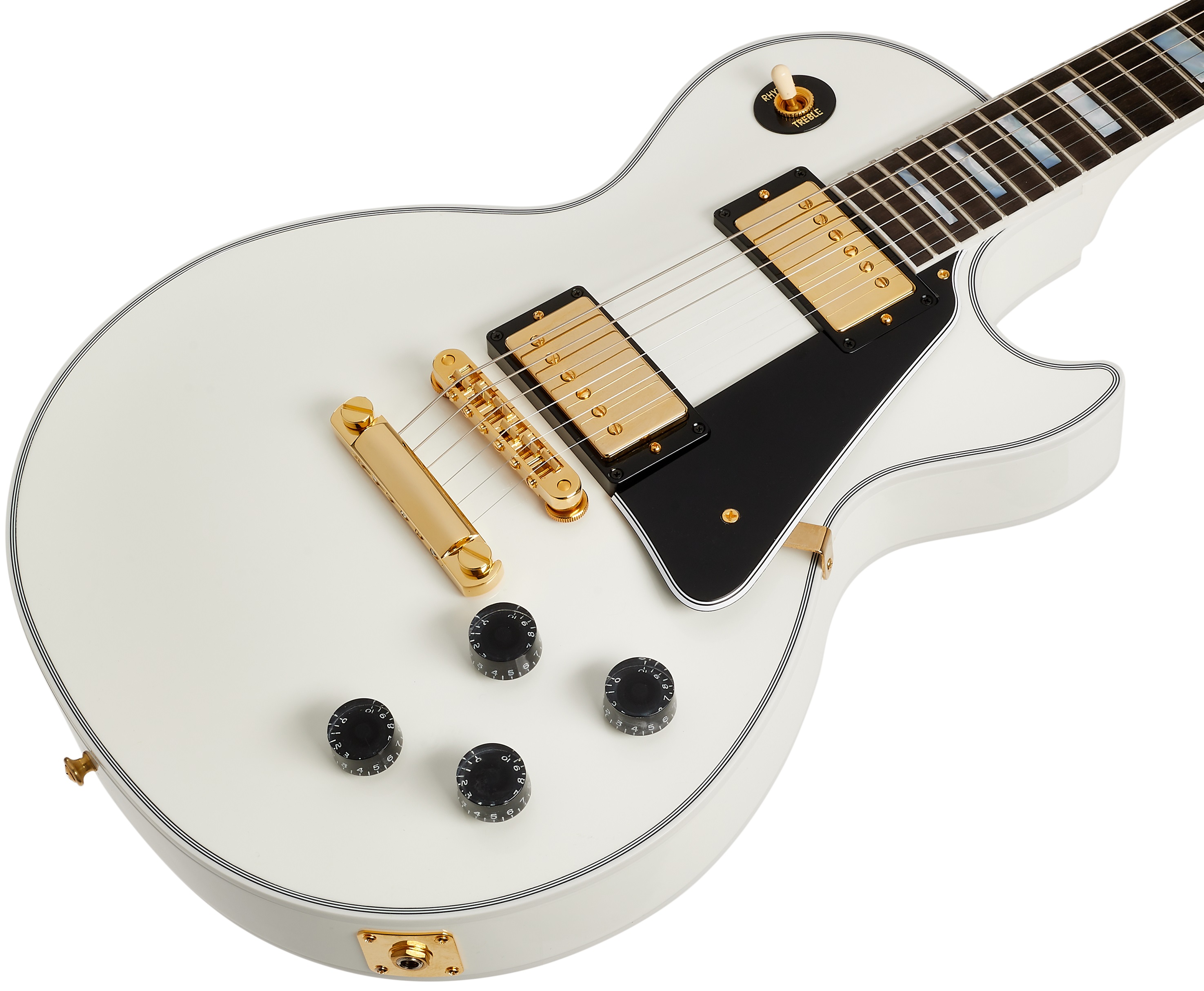 Gibson Custom Les Paul Custom w/ Ebony Fingerboard Gloss Alpine White (obrázek 3)