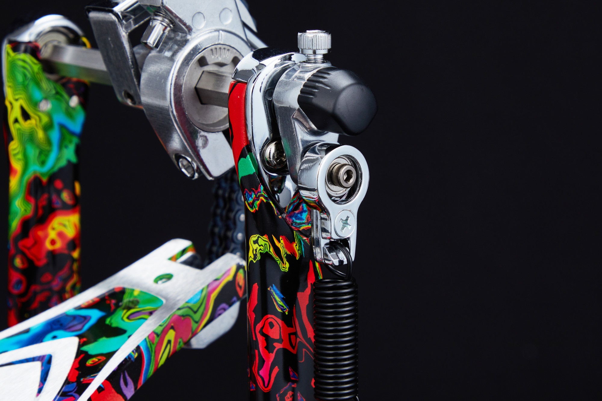 Tama 50th Limited Iron Cobra 900 Marble Psychedelic Rainbow Power Glid (obrázek 3)
