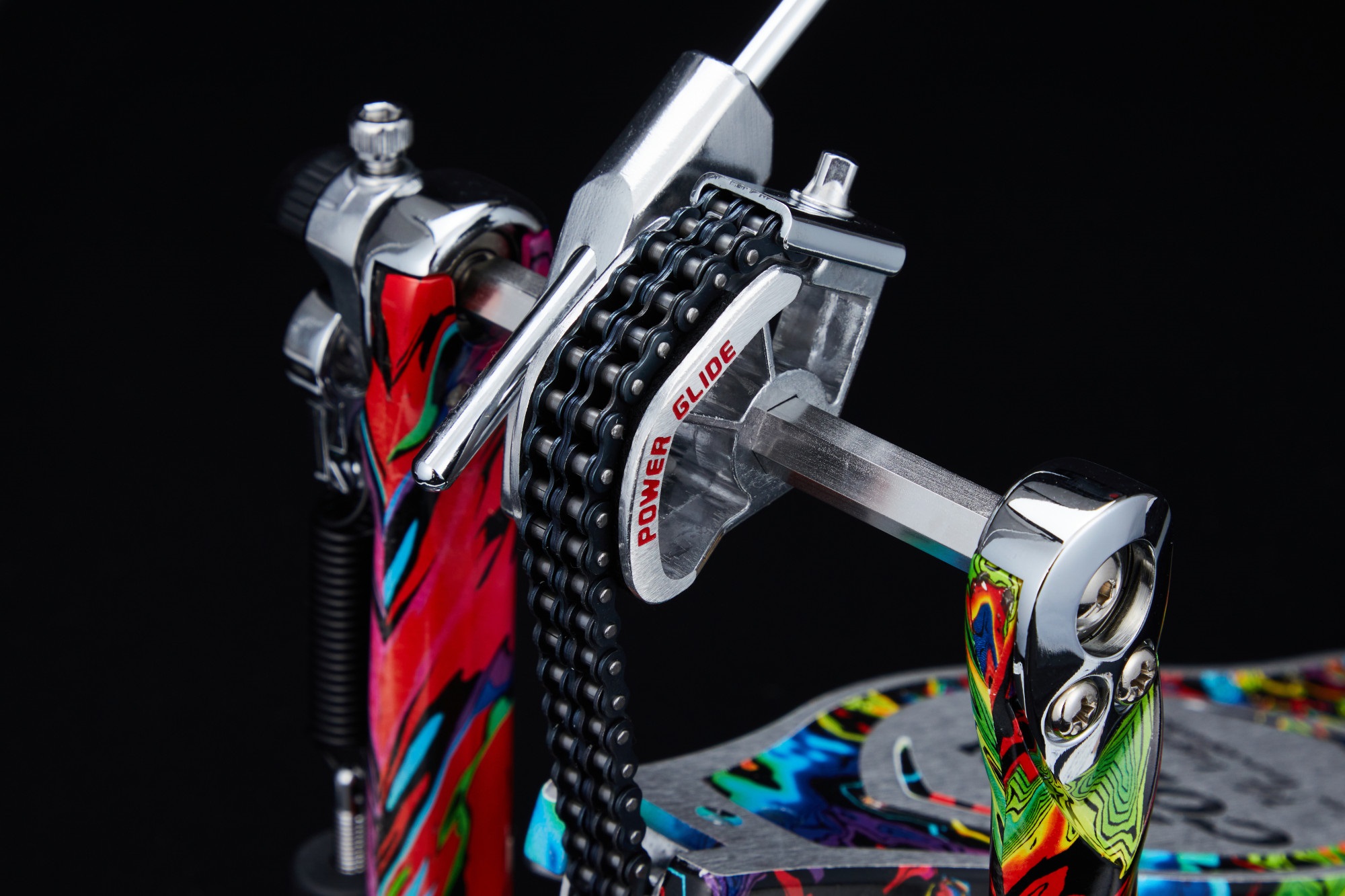 Tama 50th Limited Iron Cobra 900 Marble Psychedelic Rainbow Power Glid (obrázek 4)