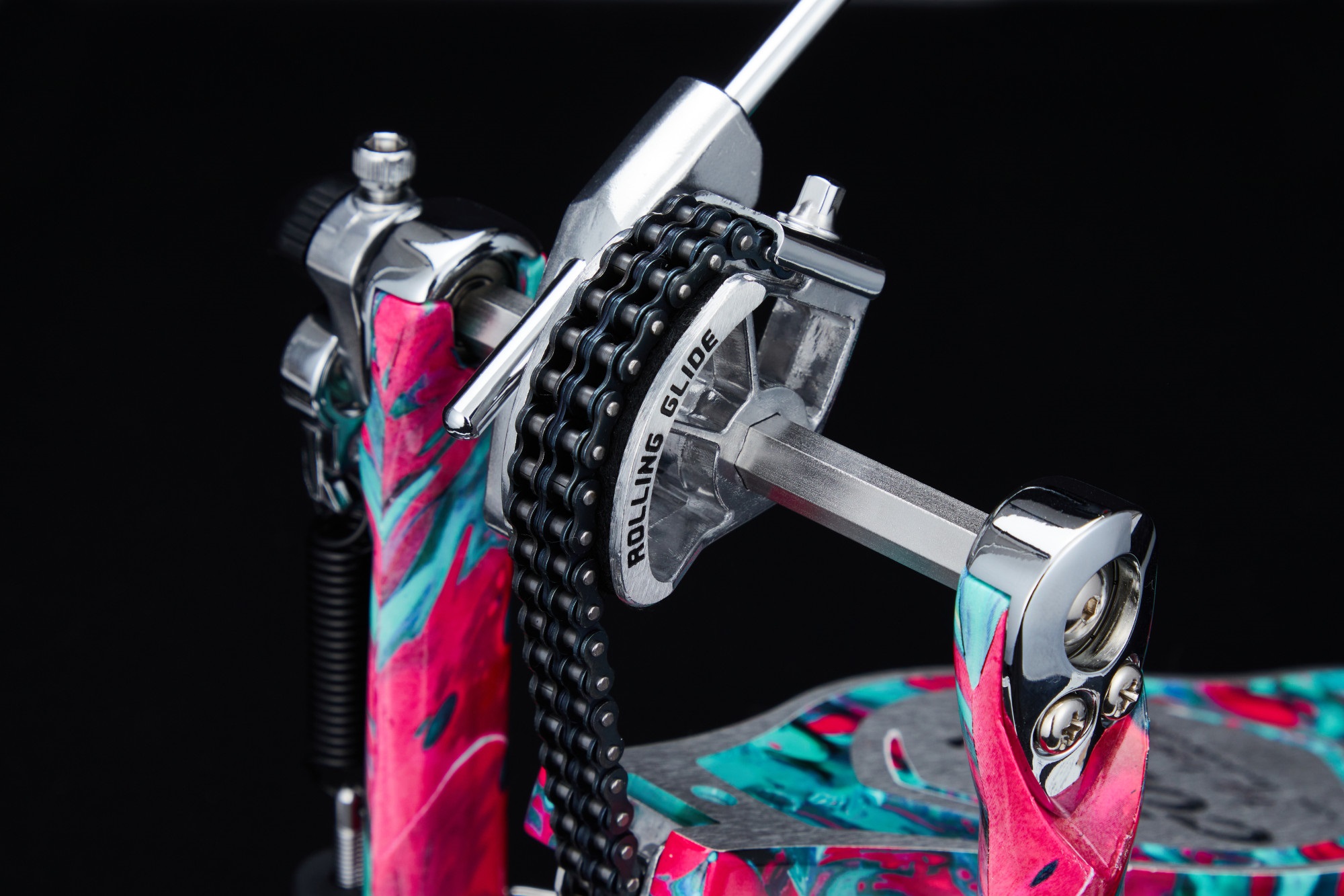 Tama 50th Limited Iron Cobra 900 Marble Coral Swirl Rolling Glide Sing (obrázek 5)