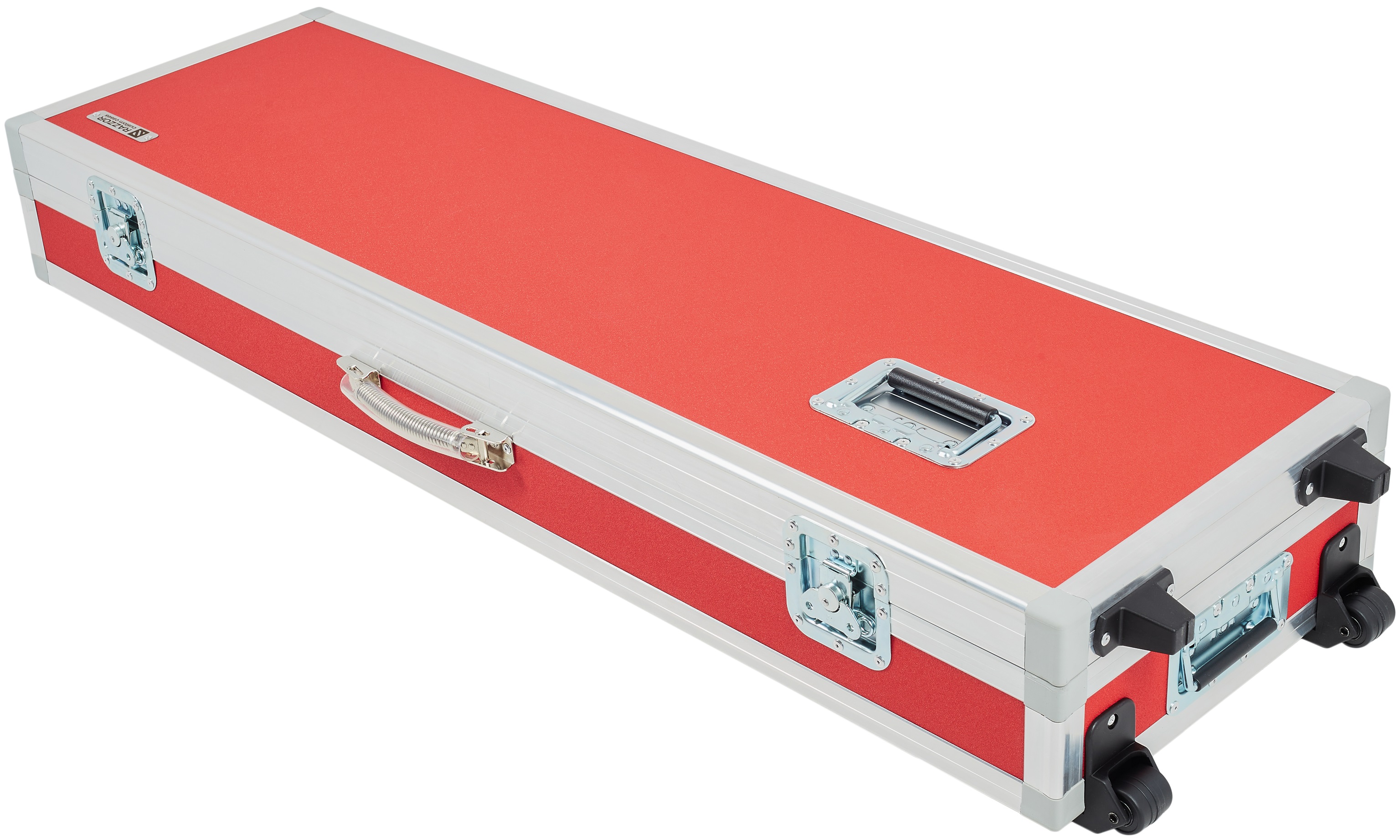 Razzor Cases FUSION Roland Juno DS 88 Case RED s prodlouženými kolečky (obrázek 5)