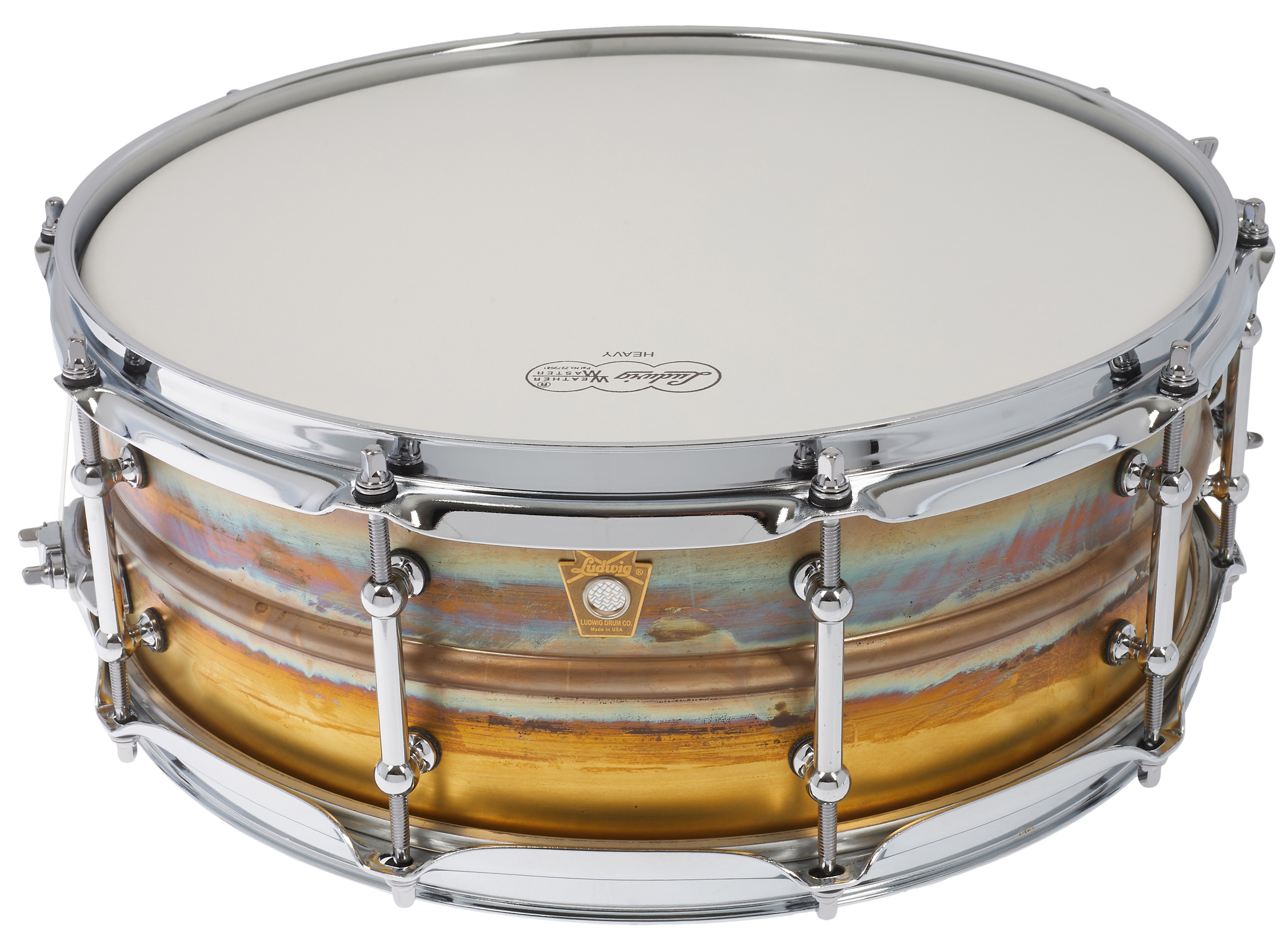 Levně Ludwig 14" x 5" Raw Brass with Tube Lugs LB454RT