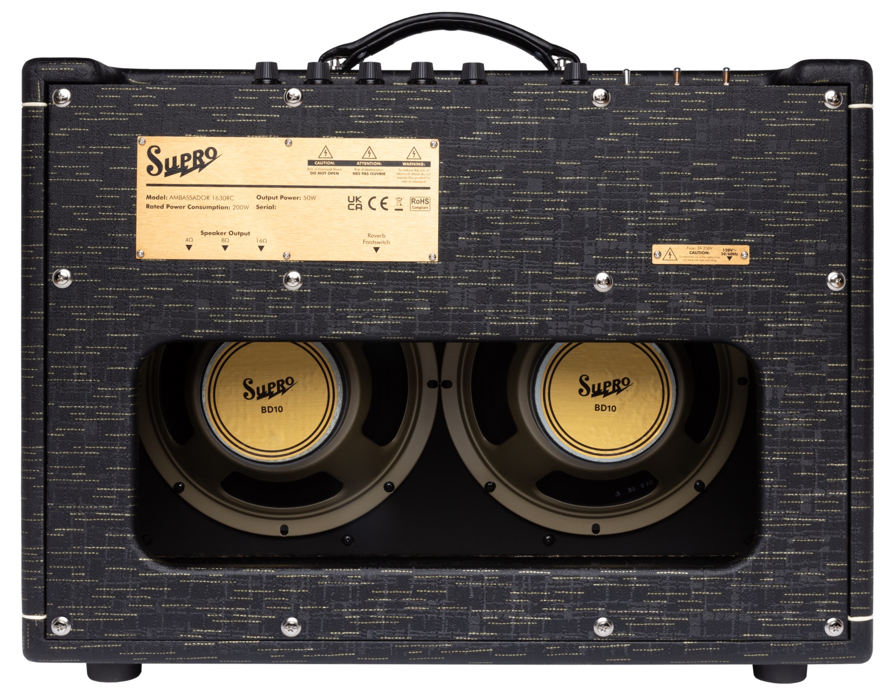 Supro Ambassador Custom Black Gold Scandia (obrázek 5)