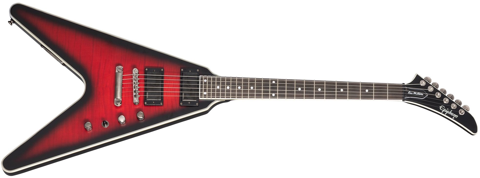 Levně Epiphone Dave Mustaine Flying V Prophecy Aged Dark Red Burst