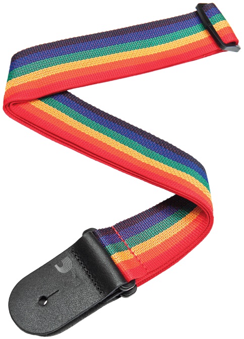 Levně D'Addario Polypropylene Guitar Strap Rainbow