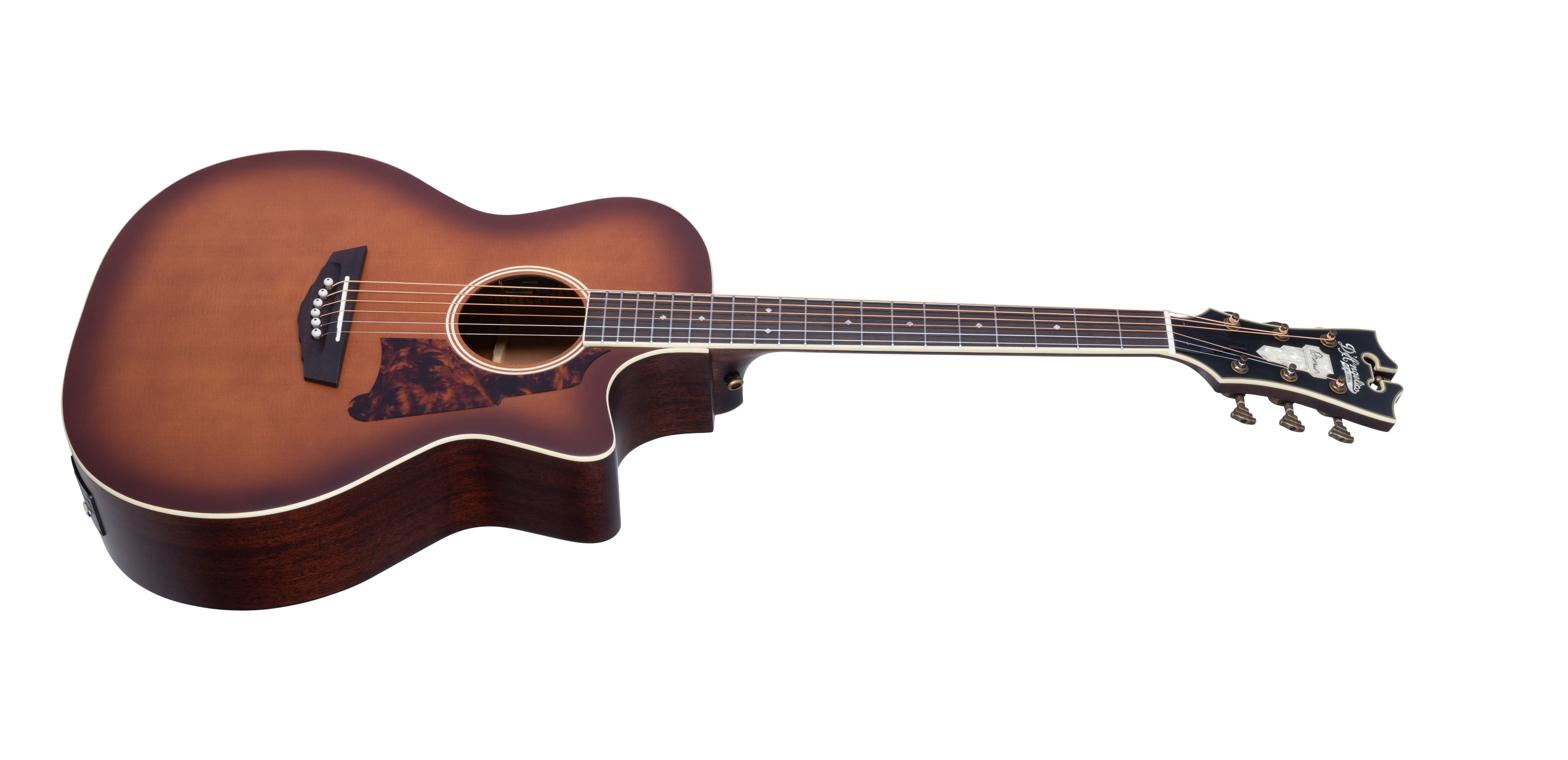 D'Angelico Premier Gramercy Grand Auditorium CE Caramel Burst (obrázek 3)