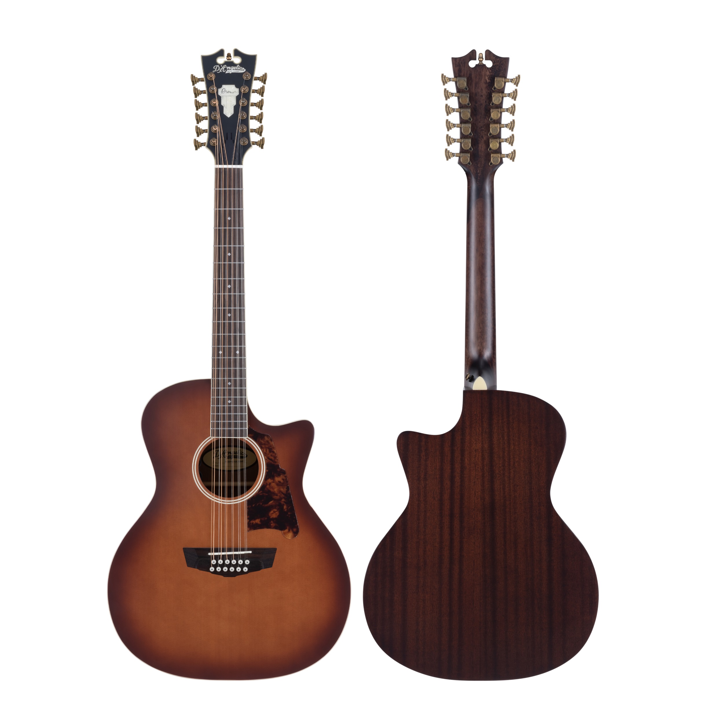 D'Angelico Premier Fulton Grand Auditorium 12-String CE Caramel Burst (obrázek 6)