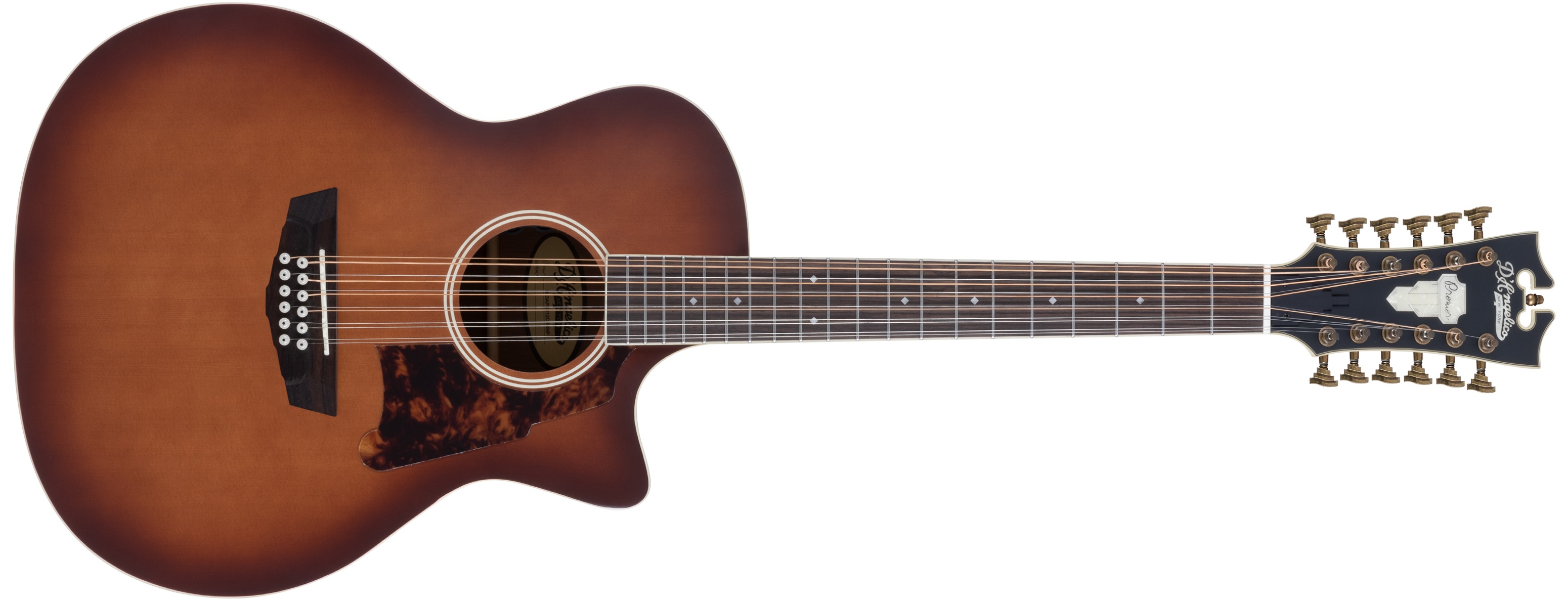 Levně D'Angelico Premier Fulton Grand Auditorium 12-String CE Caramel Burst