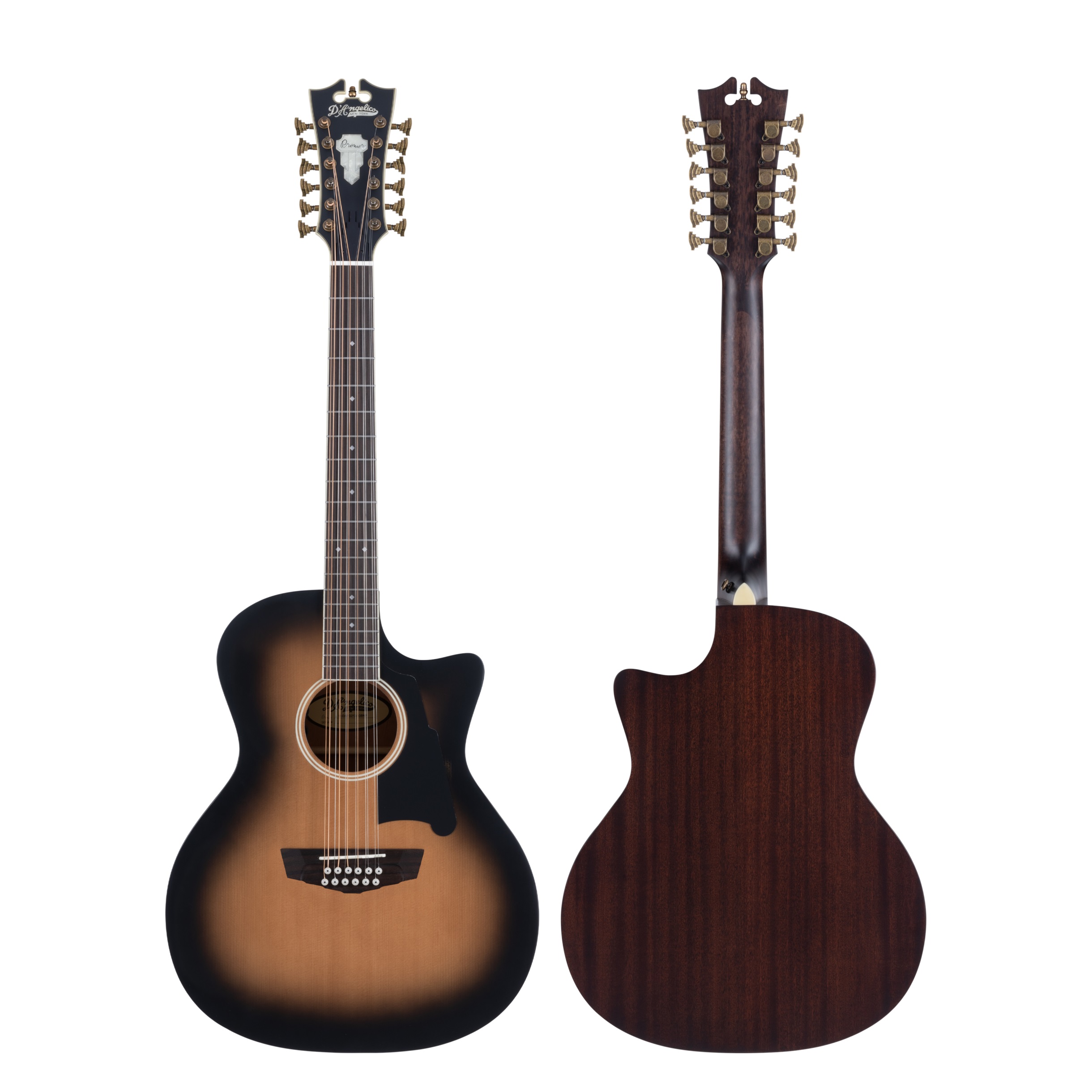 D'Angelico Premier Fulton Grand Auditorium 12-String CE Aged Burst (obrázek 6)