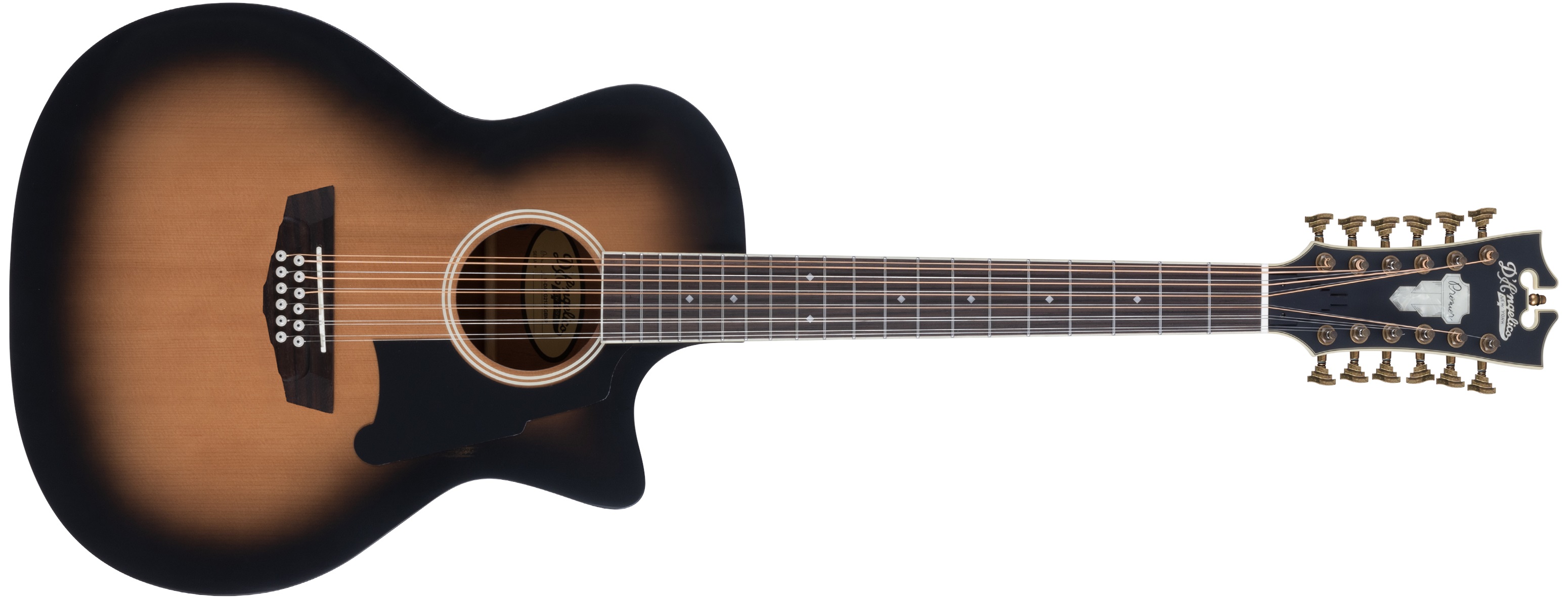 Levně D'Angelico Premier Fulton Grand Auditorium 12-String CE Aged Burst