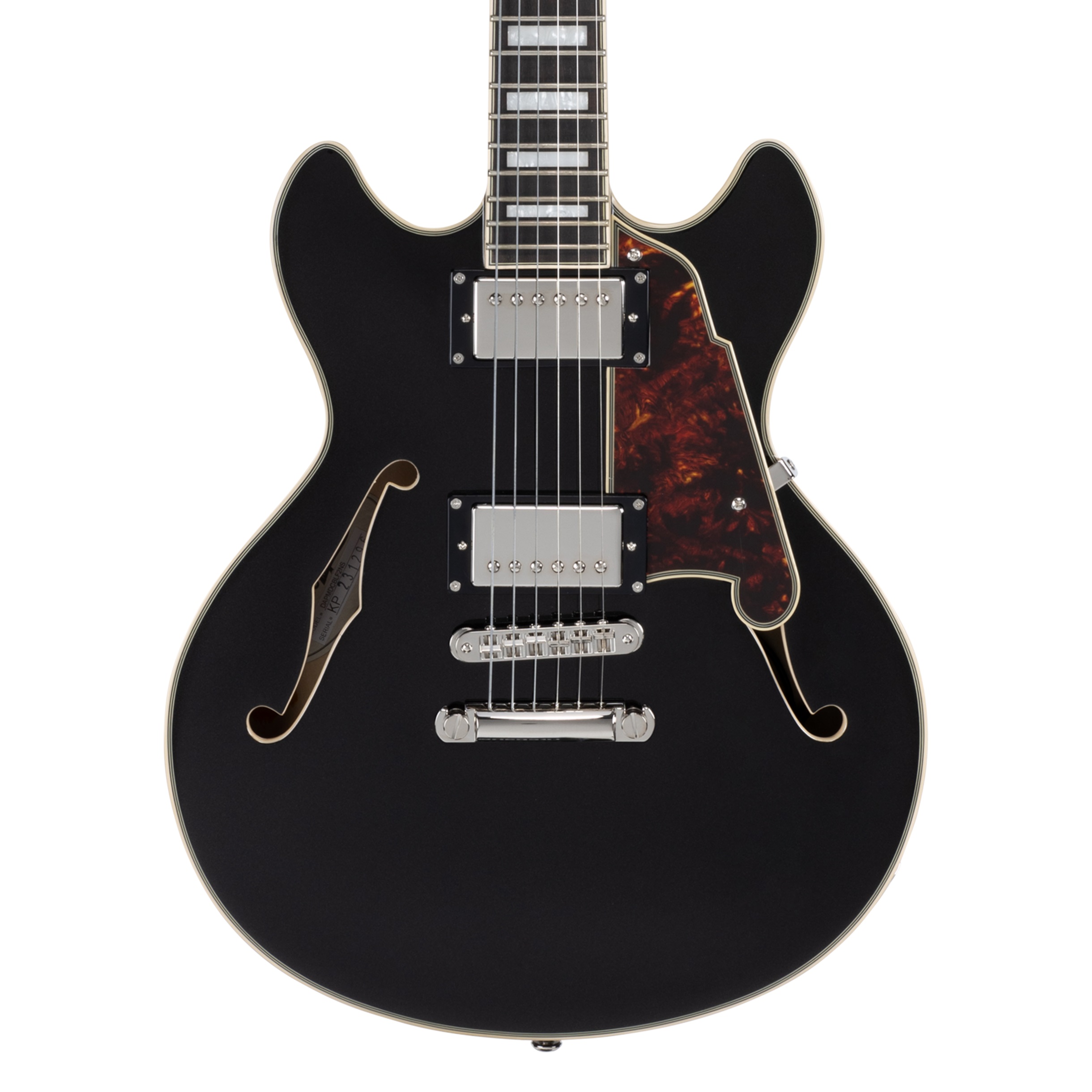 D'Angelico Premier Mini DC Double Cutaway Stop-Bar Tailpie CE Black Fl (obrázek 5)