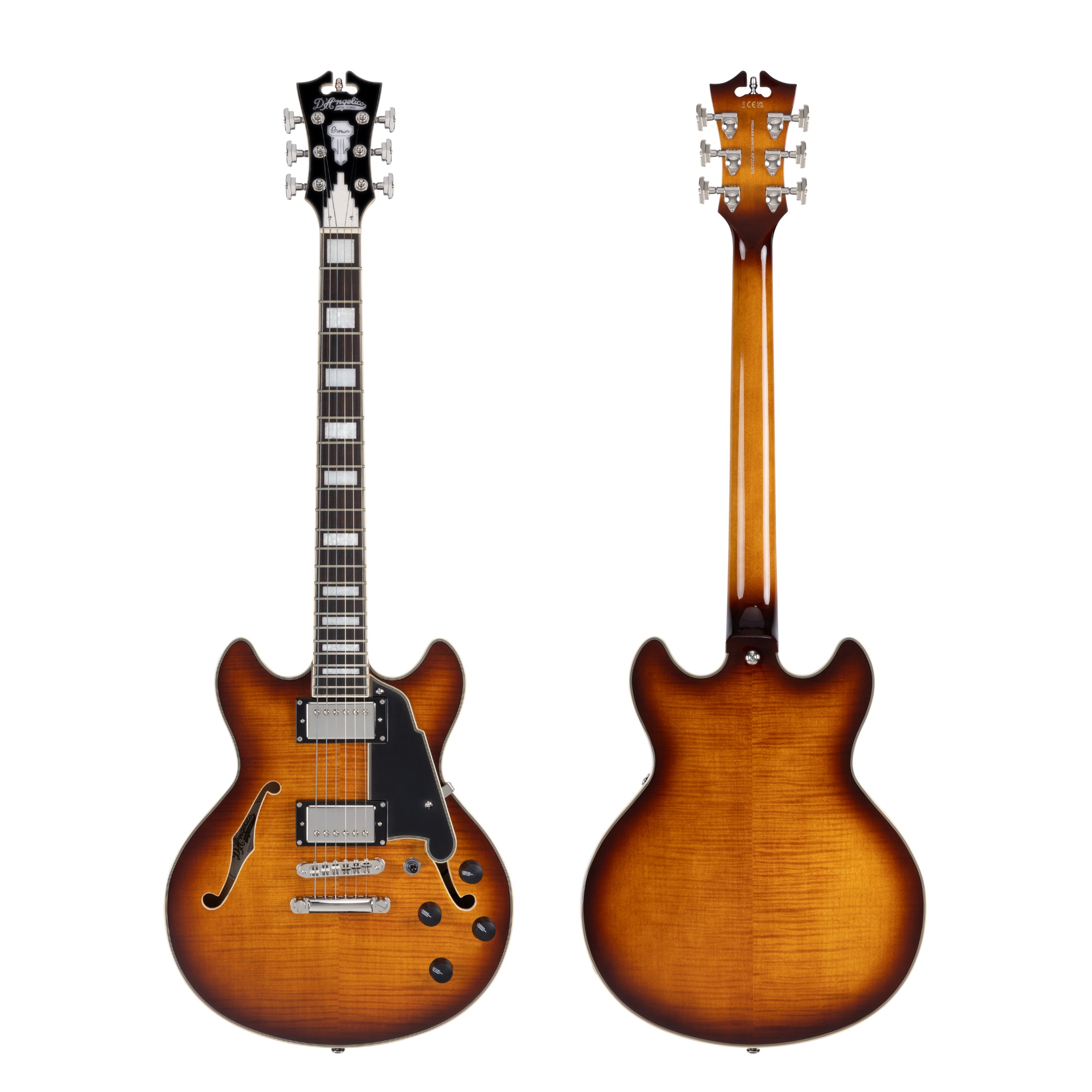 D'Angelico Premier Mini DC Double Cutaway Stop-Bar Tailpie CE Dark ICE (obrázek 6)