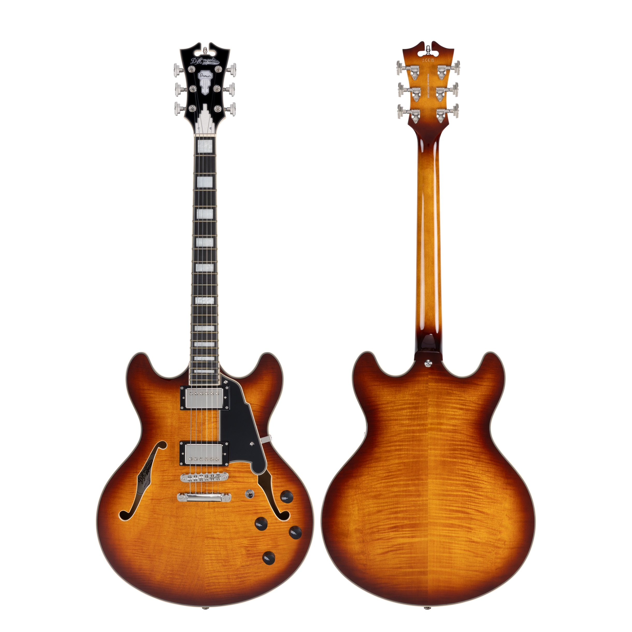 D'Angelico Premier DC Double Cutaway Stop-Bar Tailpie CE Dark ICEd Tea (obrázek 6)