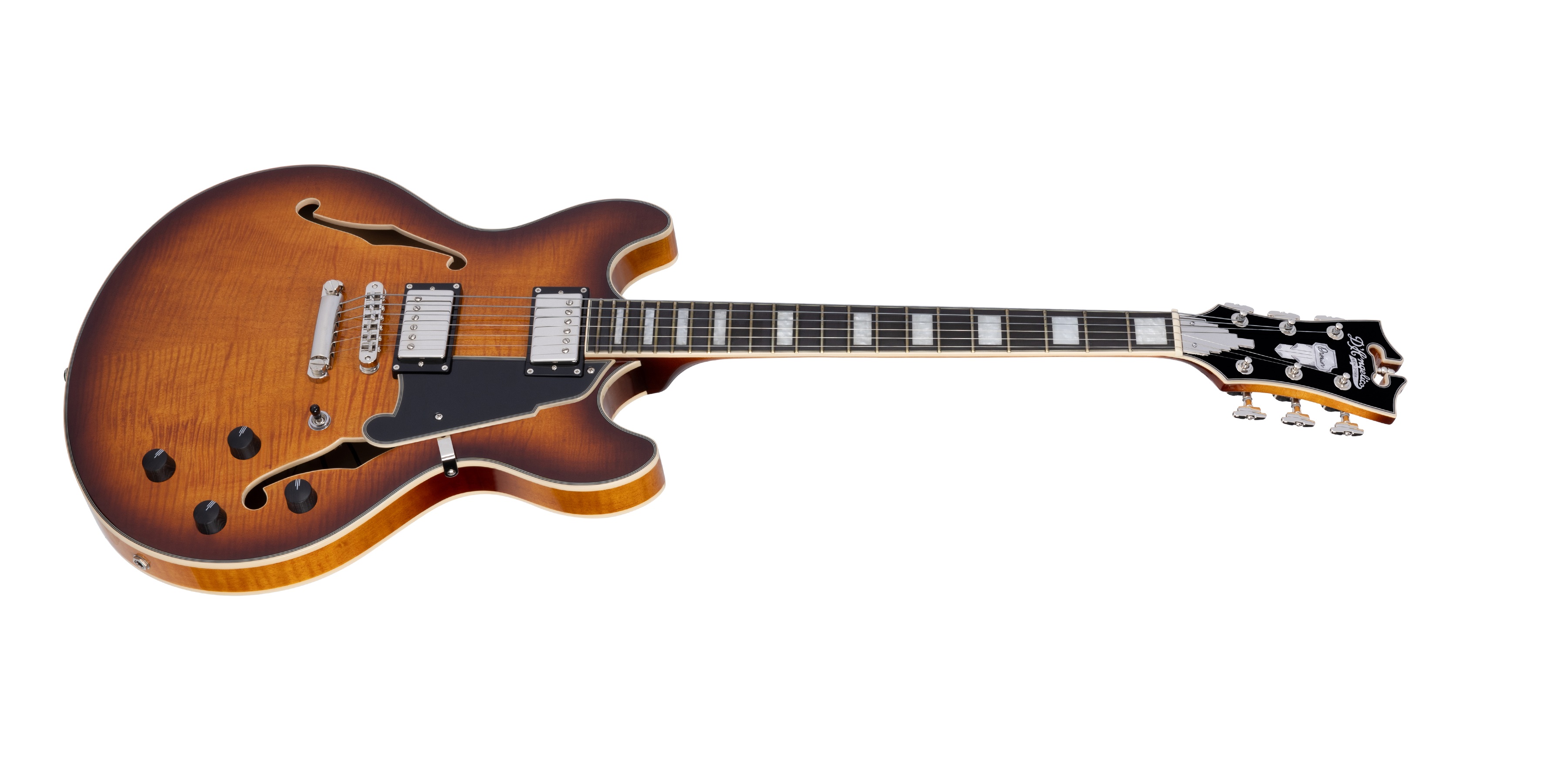 D'Angelico Premier DC Double Cutaway Stop-Bar Tailpie CE Dark ICEd Tea (obrázek 3)