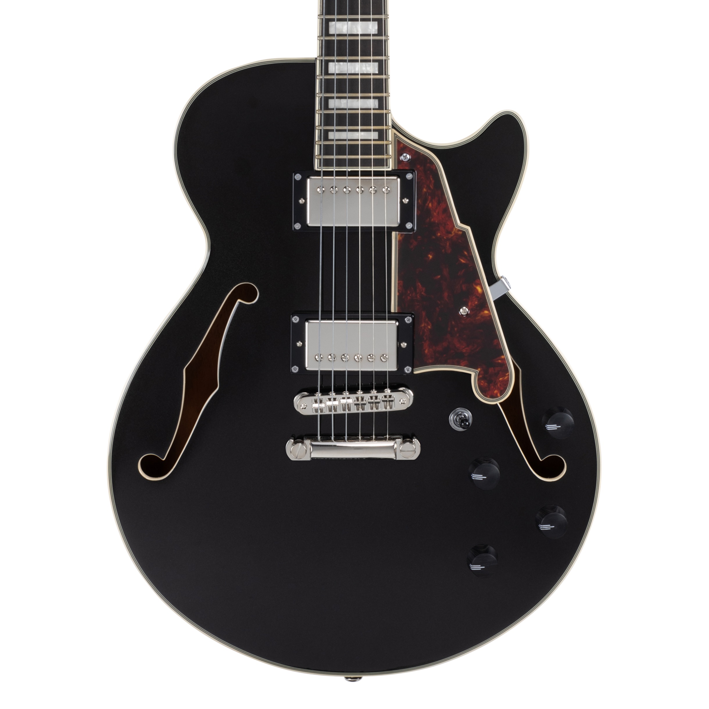 D'Angelico Premier SS Single Cutaway Stop-Bar Tailpie CE Black Flake ( (obrázek 5)