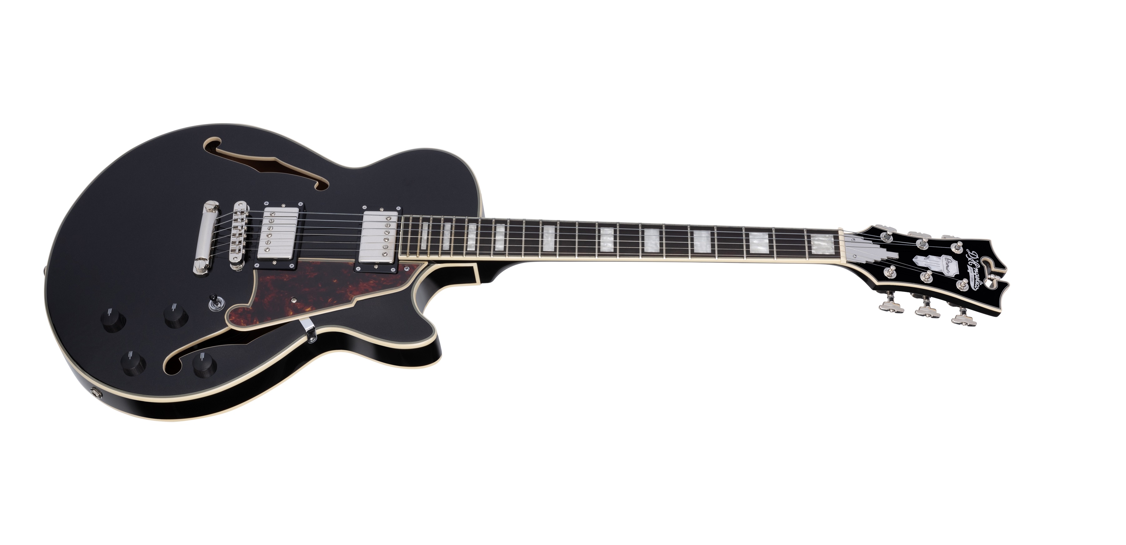 D'Angelico Premier SS Single Cutaway Stop-Bar Tailpie CE Black Flake ( (obrázek 3)