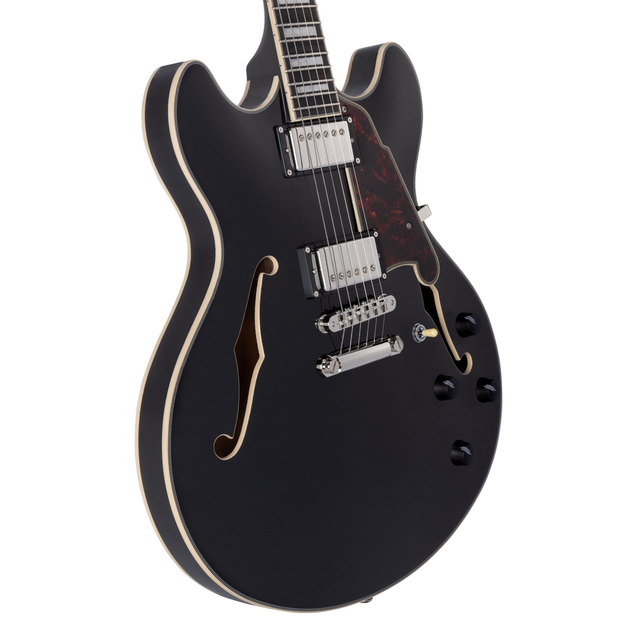 D'Angelico Premier DC Double Cutaway Stop-Bar Tailpie CE Black Flake (obrázek 4)