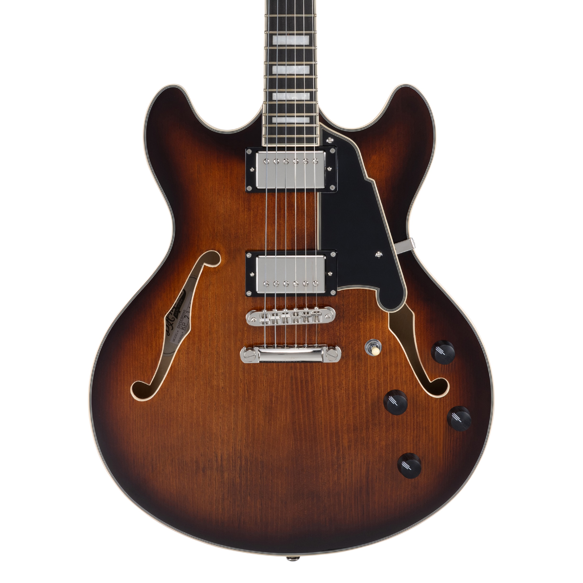 D'Angelico Premier DC Double Cutaway Stop-Bar Tailpie CE Brown Burst (obrázek 5)