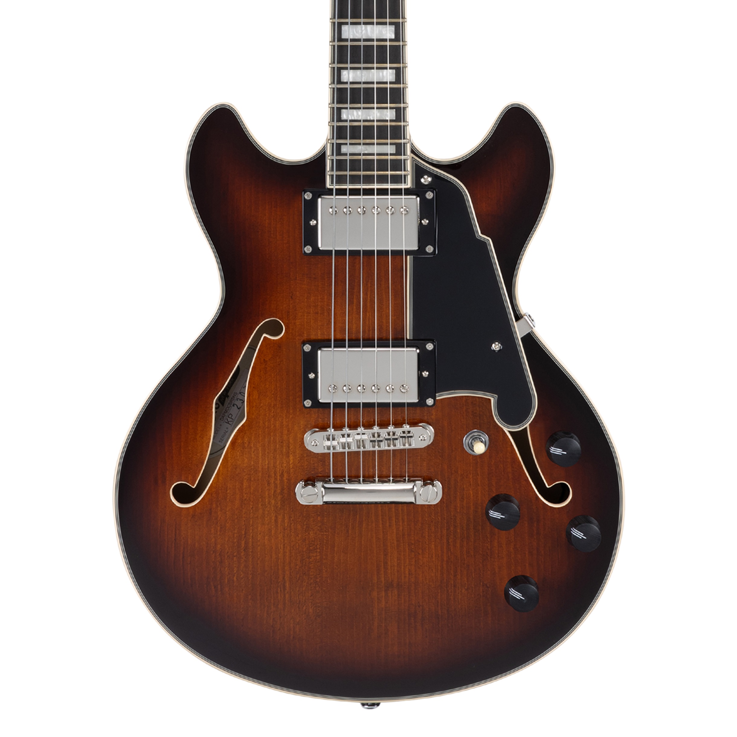 D'Angelico Premier Mini DC Double Cutaway Stop-Bar Tailpie CE Brown Bu (obrázek 5)