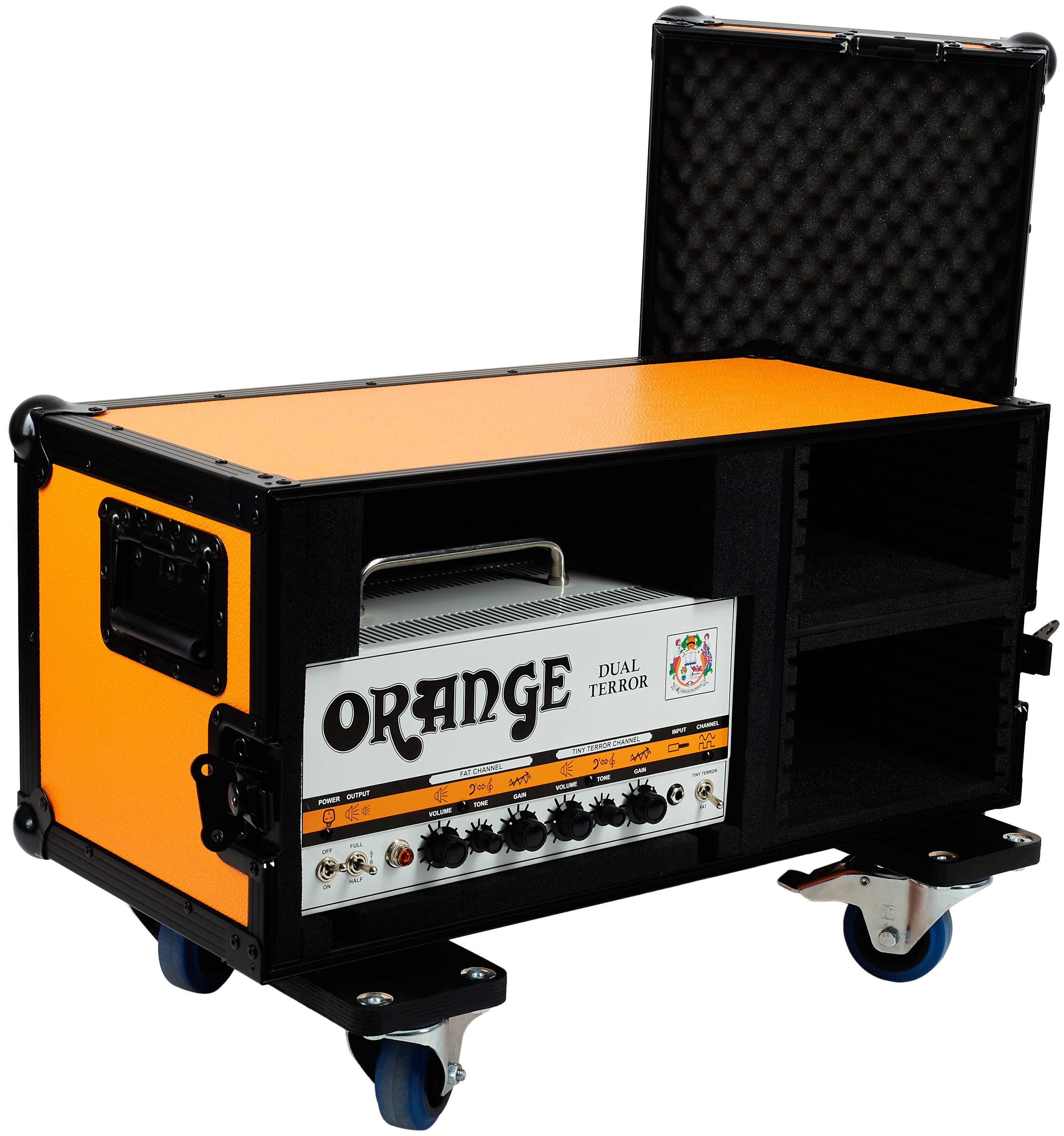 Razzor Cases PREMIUM Orange Dual Terror head case, s kolečky, černý hw (obrázek 6)