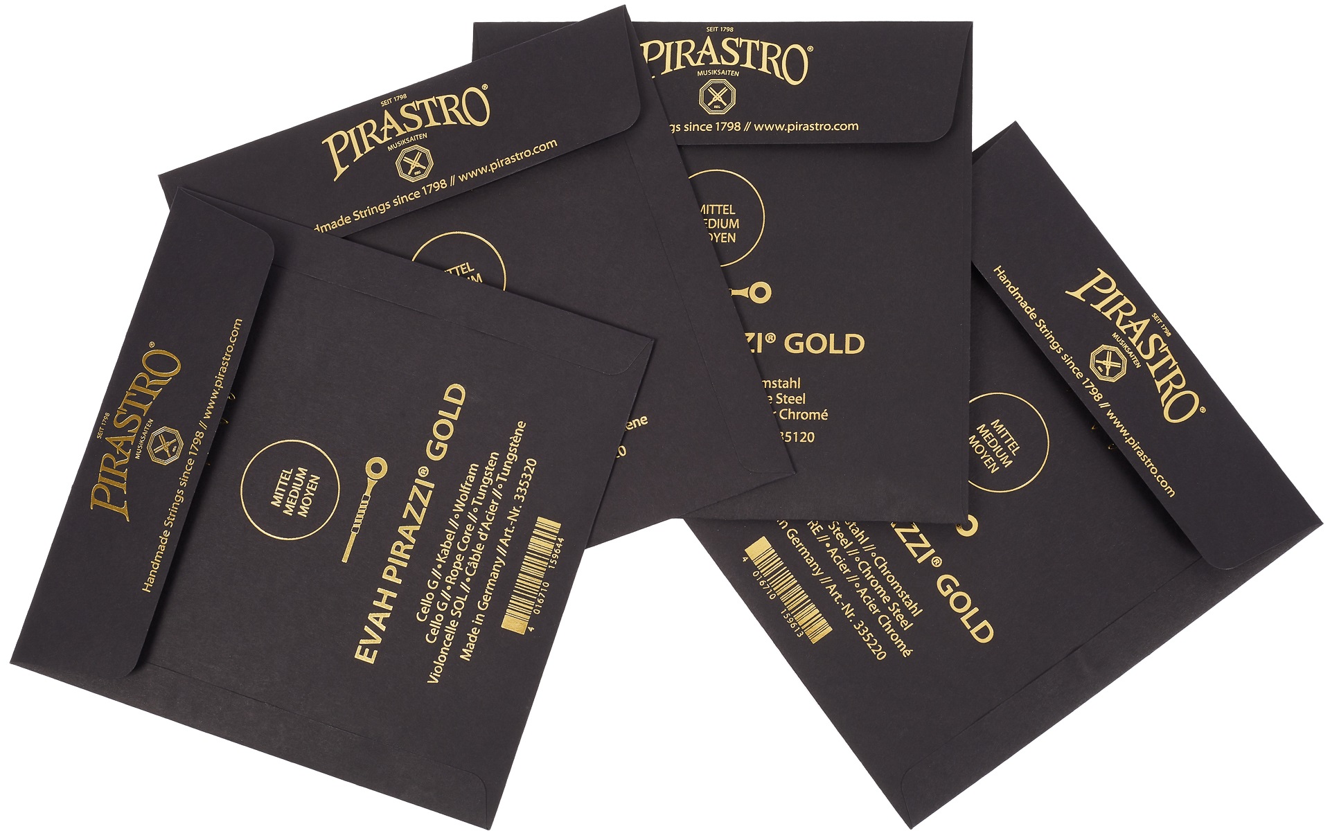 Pirastro Evah Pirazzi Gold Vcl Set medium (obrázek 3)