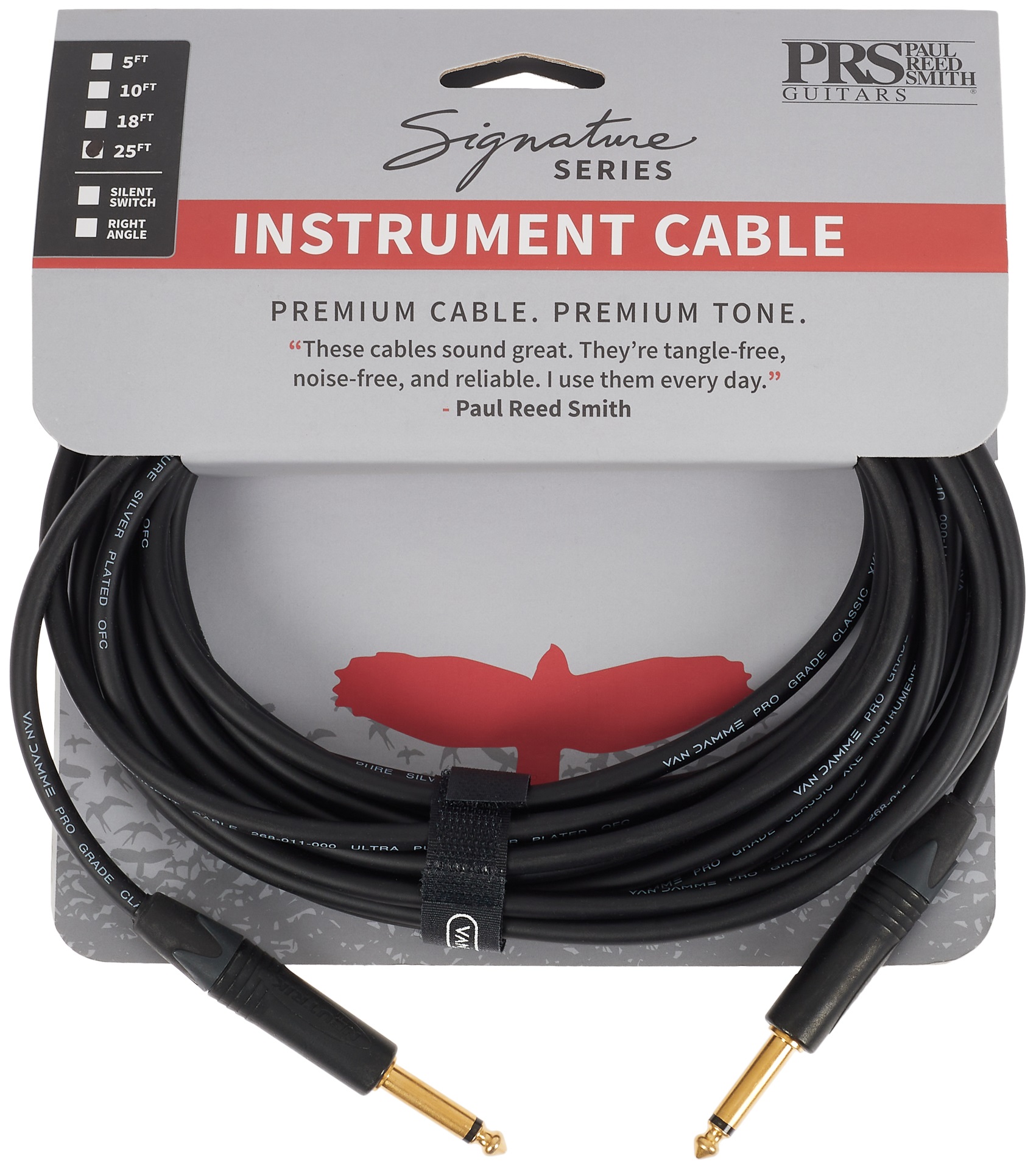 PRS Signature Instrument Cable 25' Straight