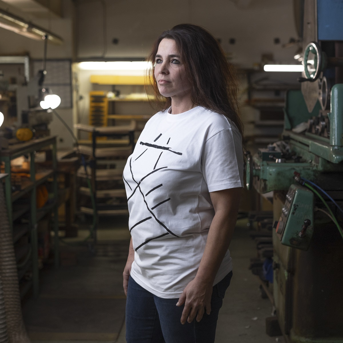 Furch White T-shirt print bracing L (obrázek 13)