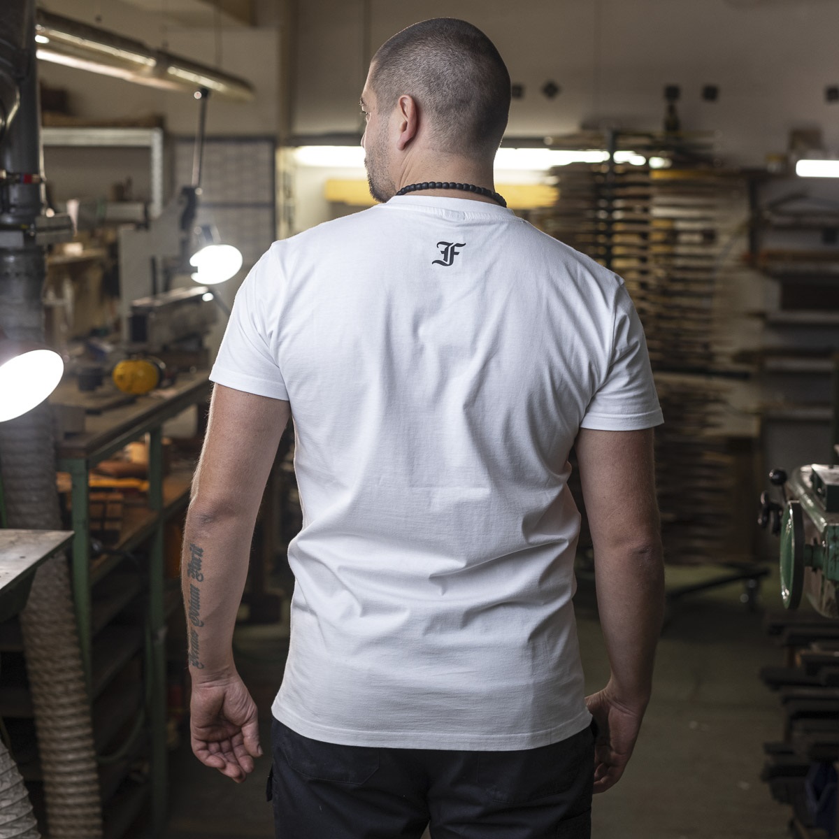 Furch White T-shirt print bracing M (obrázek 9)