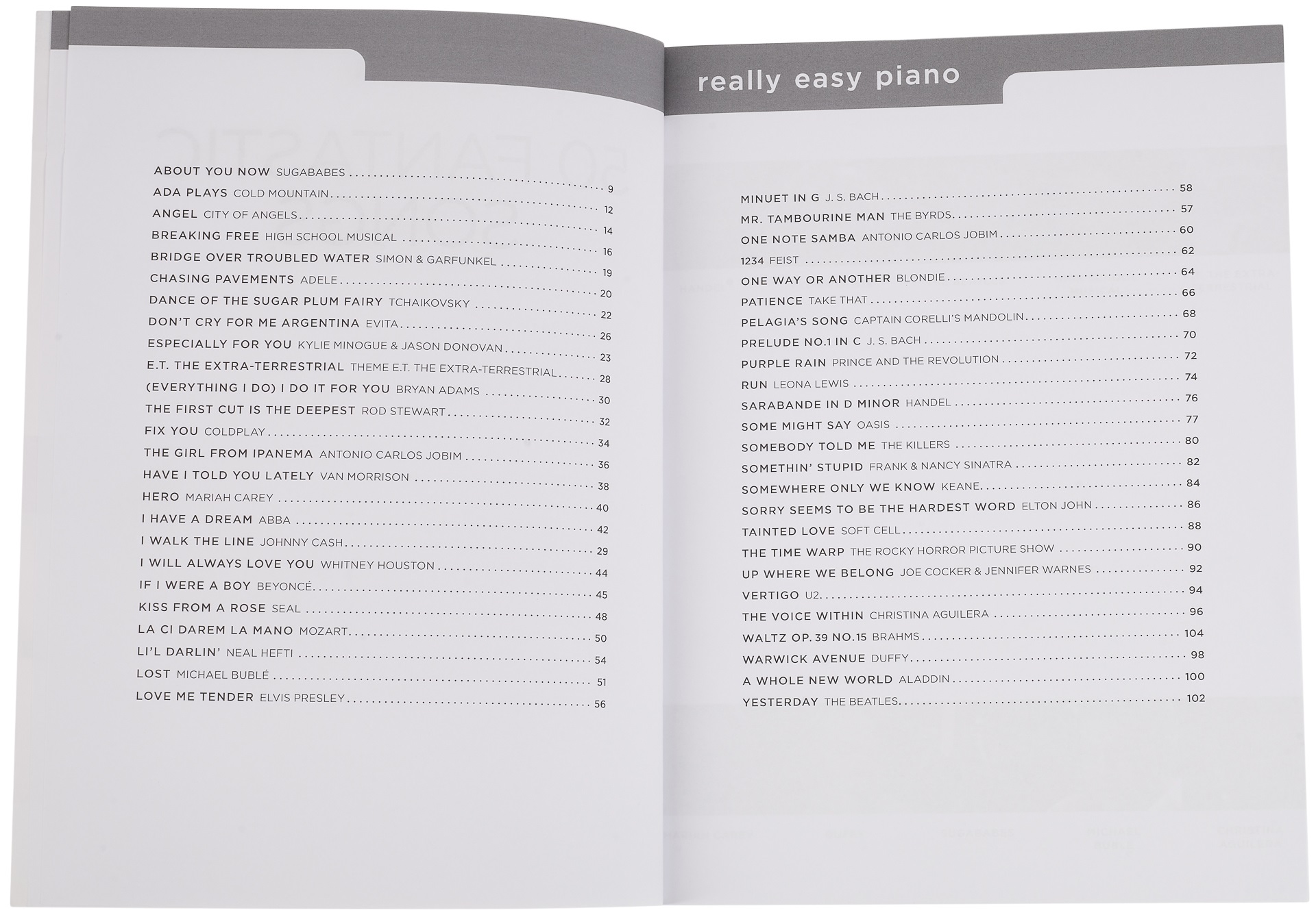 MS Really Easy Piano: 50 Fantastic Songs (obrázek 3)