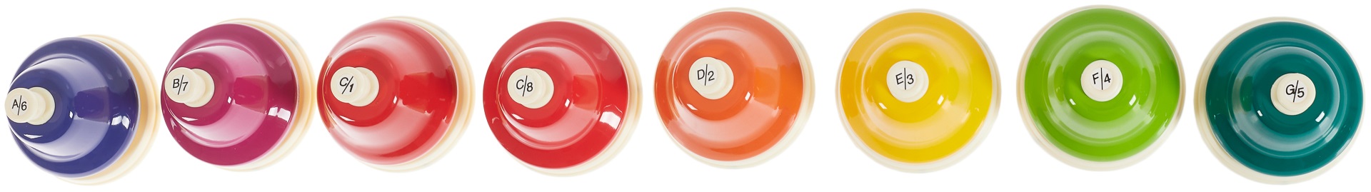 Boomwhackers Chroma-notes 8-Note C Major Diatonic Desk Bell Set CNDB-D (obrázek 4)