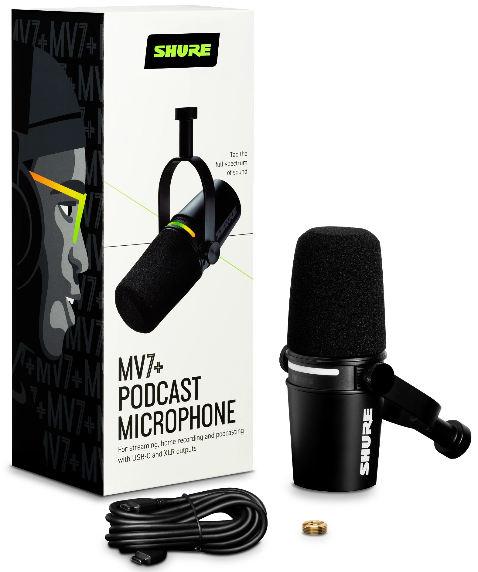 Shure MV7+ Black (obrázek 5)