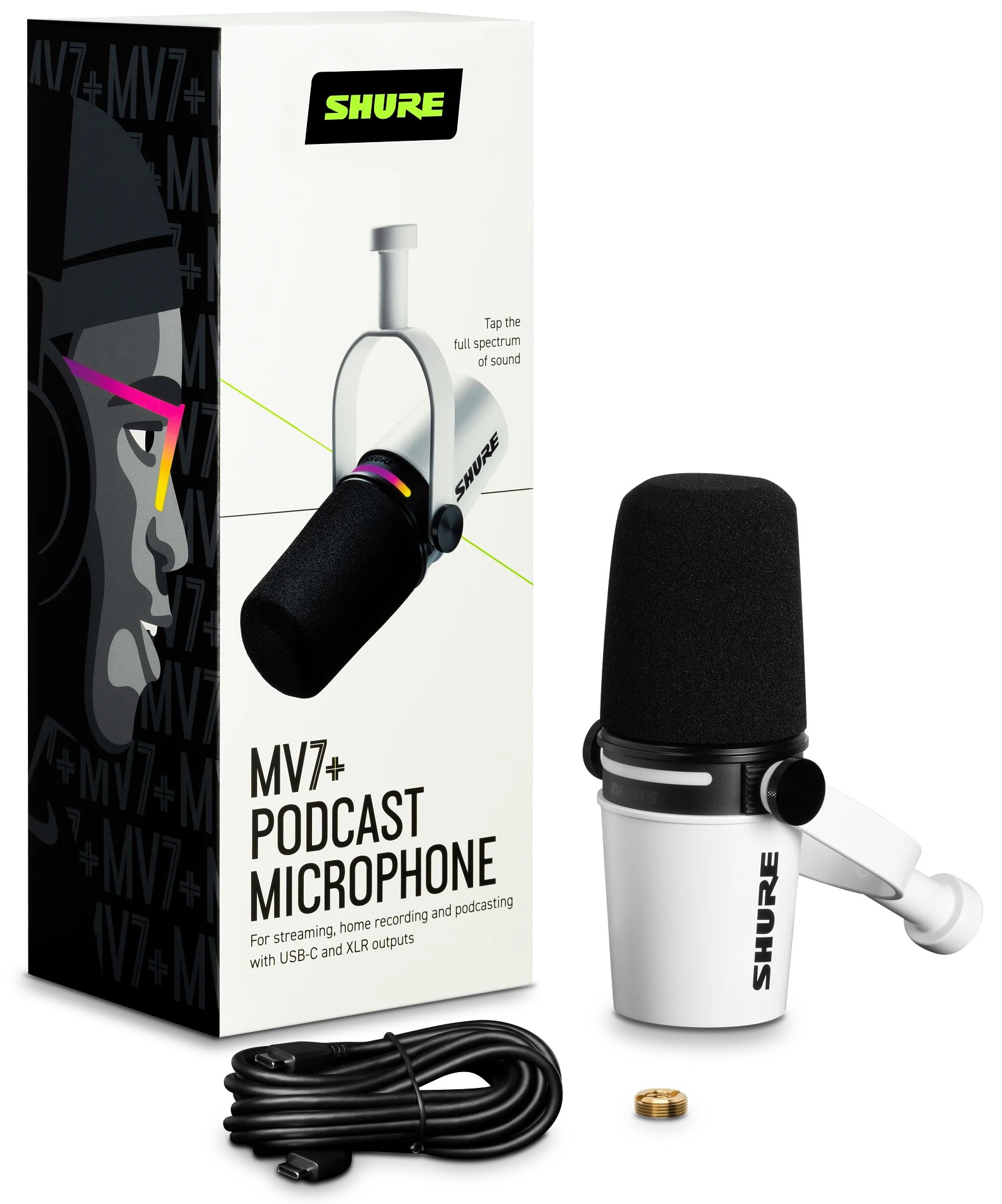 Shure MV7+ White (obrázek 5)