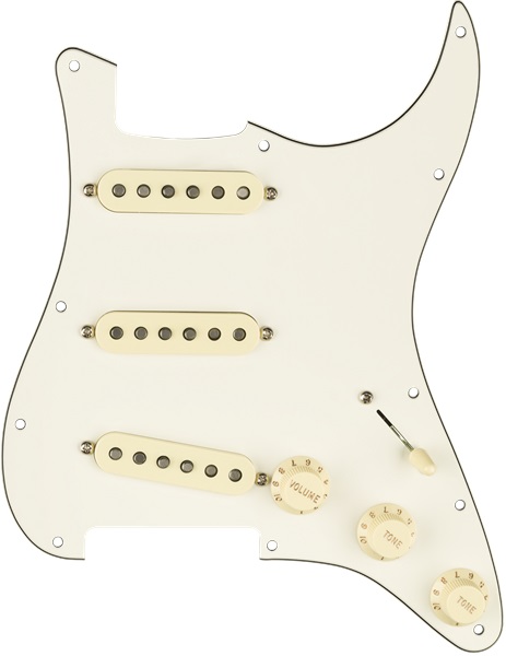 Levně Fender Pre-Wired Pickguard, Strat SSS 57/62 WBW