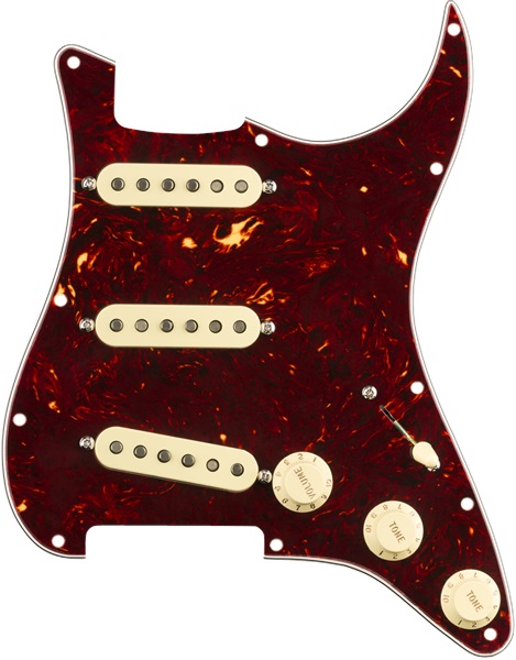 Levně Fender Pre-Wired Pickguard, Strat SSS 57/62 SHELL