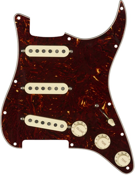 Levně Fender Pre-Wired Pickguard, Strat SSS TX MEX SHELL