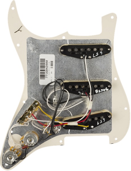 Fender Pre-Wired Pickguard Strat SSS TX MEX SHELL (obrázek 2)