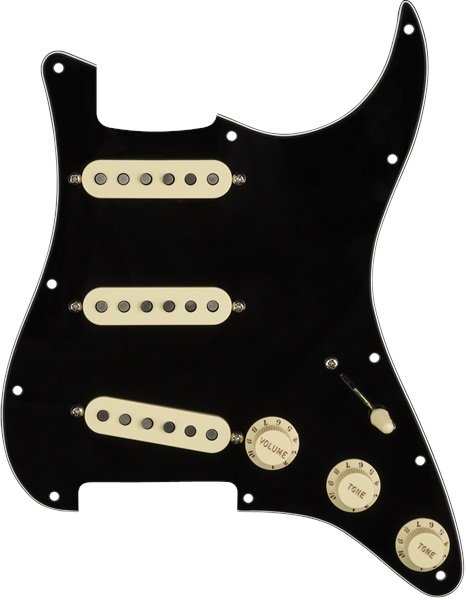 Levně Fender Pre-Wired Pickguard, Strat SSS CUST 69 BWB