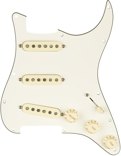 Levně Fender Pre-Wired Pickguard, Strat SSS FAT 50'S WBW
