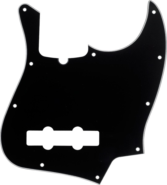Levně Fender Pickguard, Jazz Bass, 10-Hole Mount (B/W/B), 3-Ply