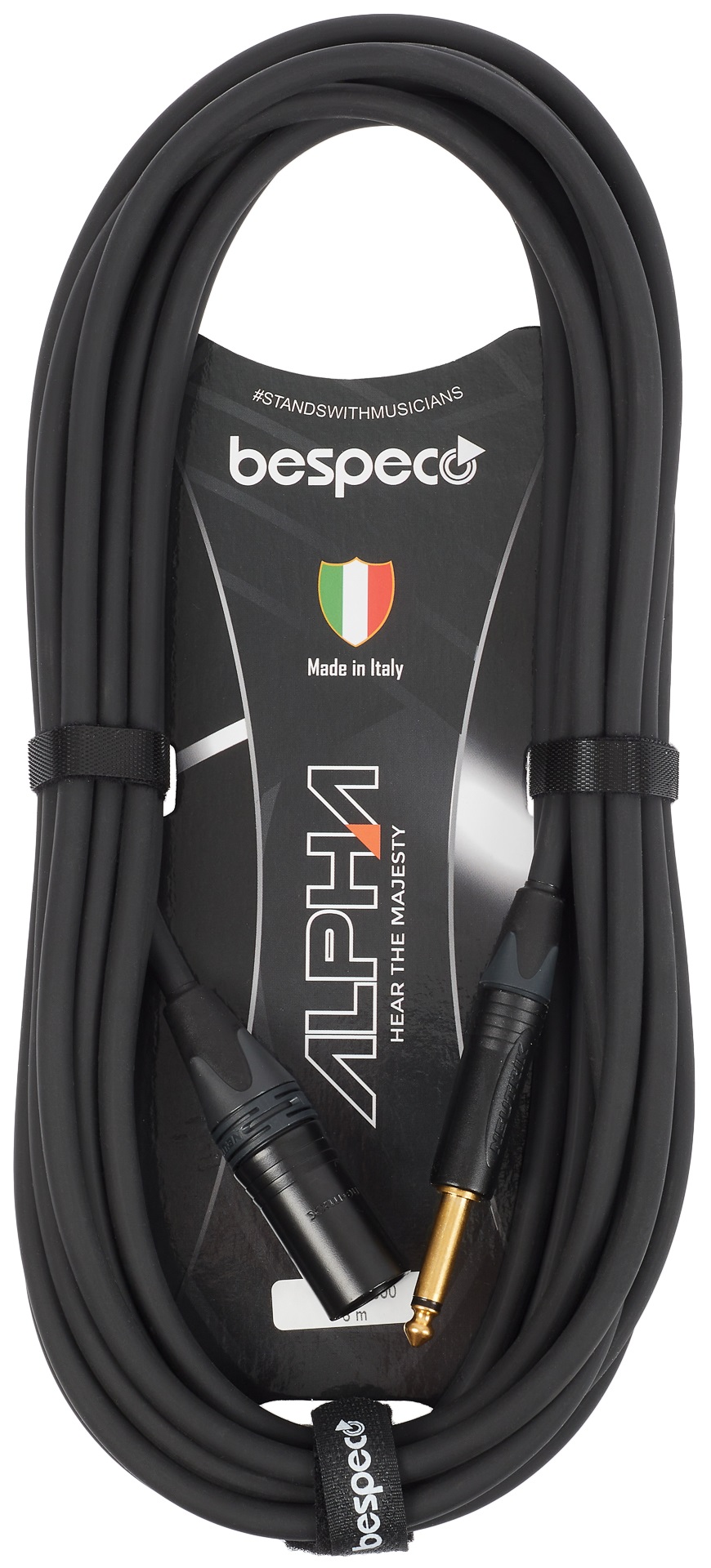 Levně Bespeco Alpha Microphone Cable Neutrik XLR M - Jack 6 m