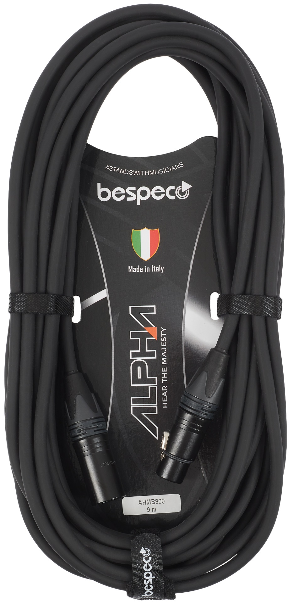 Levně Bespeco Alpha Microphone Cable Neutrik XLR M - XLR F 9 m