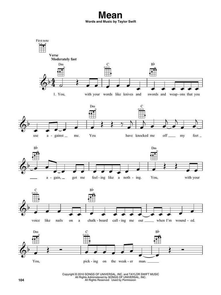 MS Next First 50 Songs You Should Play On Ukulele (obrázek 4)
