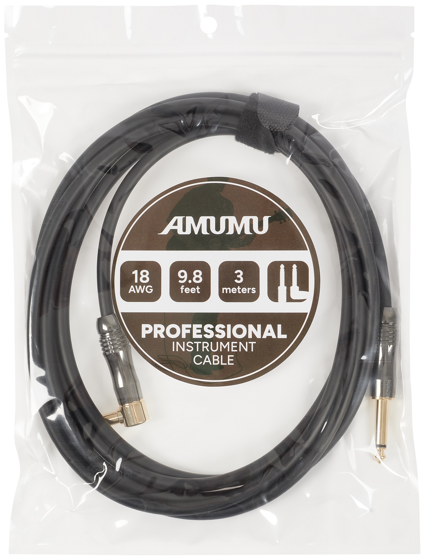 Levně Amumu P4-SA-3M Professional Instrument Cable