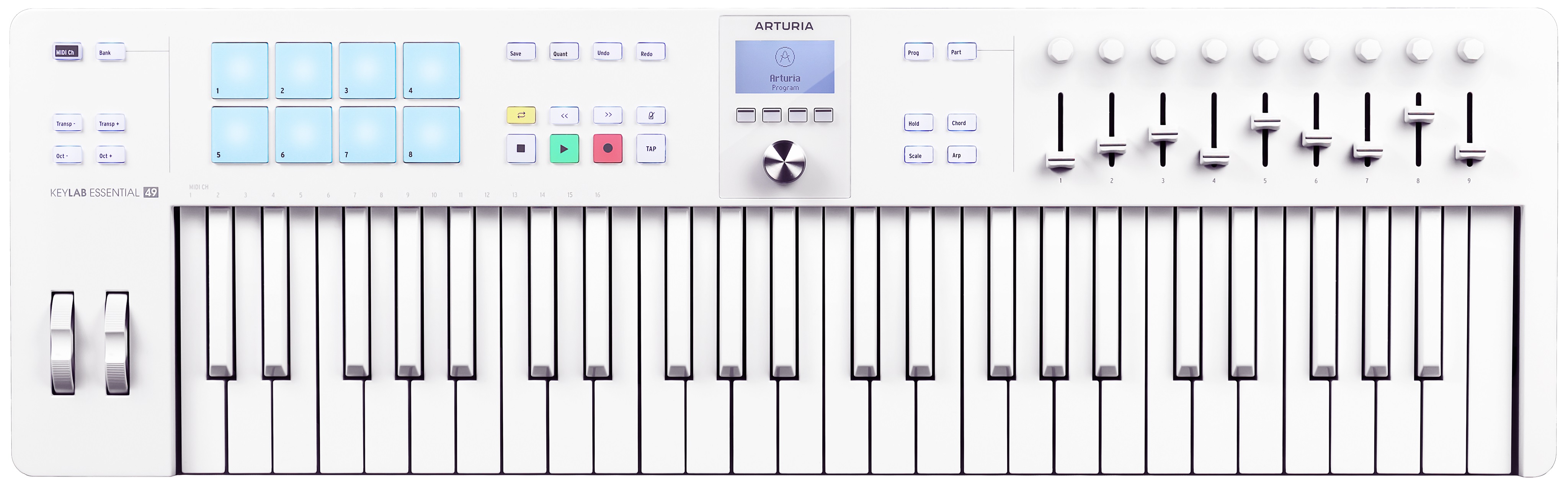 Levně Arturia KeyLab Essential 49 MK3 Alpine White