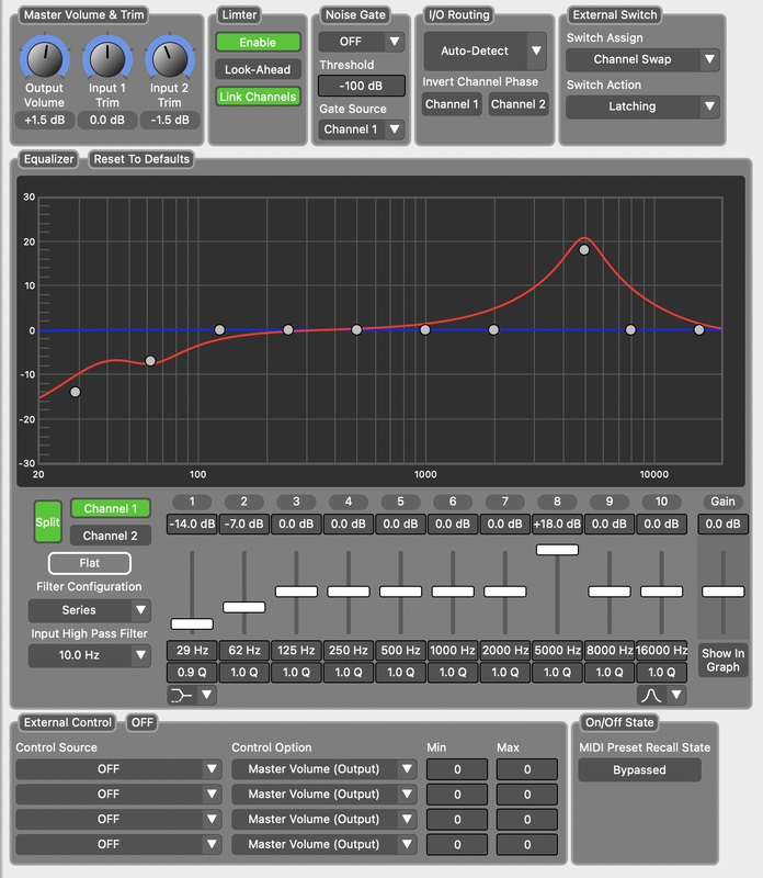 Source Audio SA 270 One Series EQ2 Programmable Equalizer (obrázek 5)