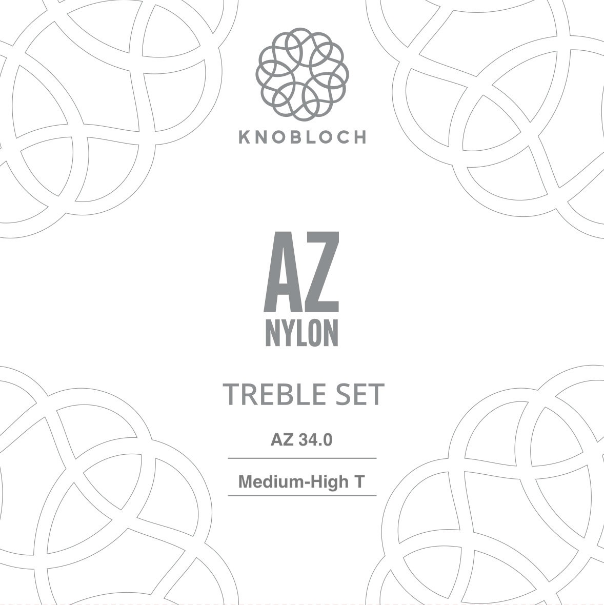 Levně Knobloch AZ Nylon Treble Set Medium-High Tension 34.0