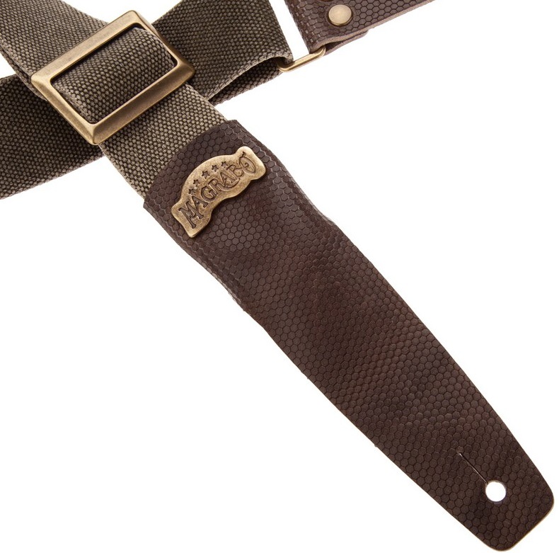 Magrabò Stripe SC Cotton Washed Olive Green / Twinkle Grey 5 cm (obrázek 4)
