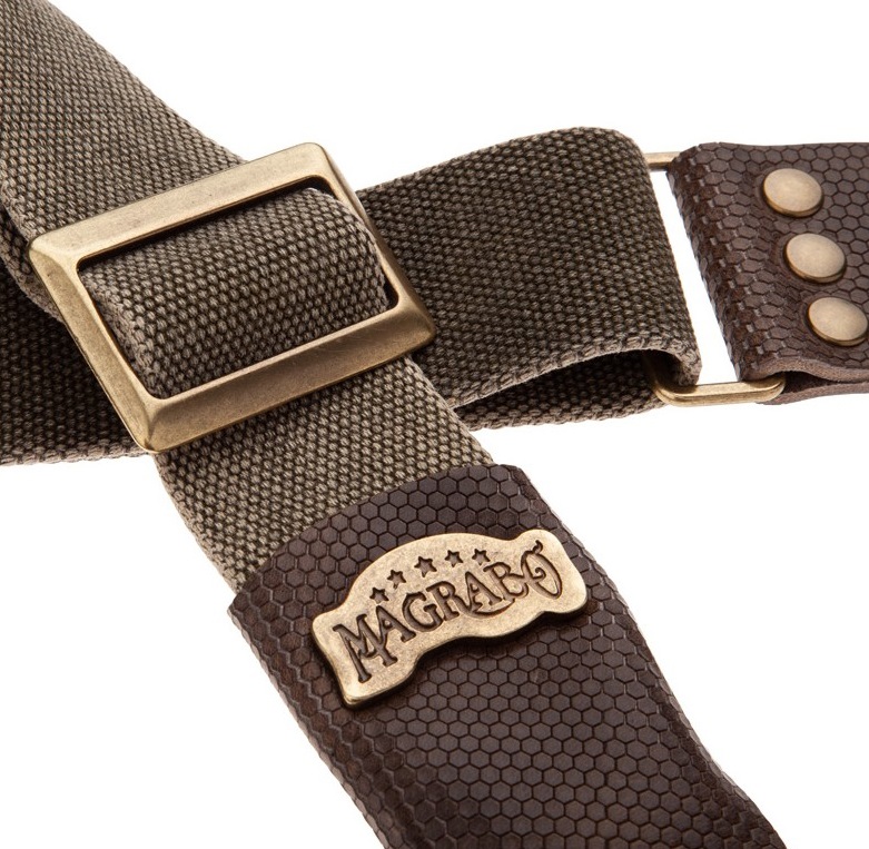 Magrabò Stripe SC Cotton Washed Olive Green / Twinkle Grey 5 cm (obrázek 5)